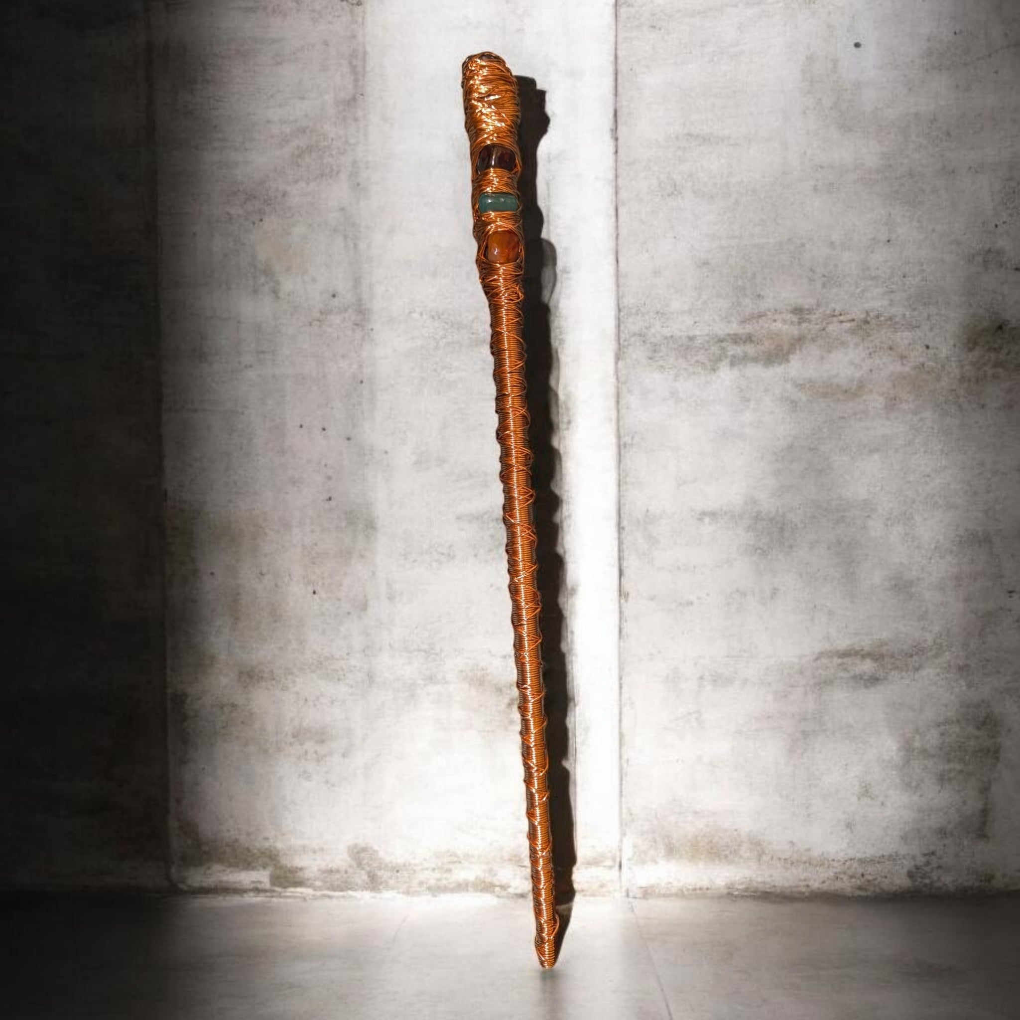 Copper wrapped wand