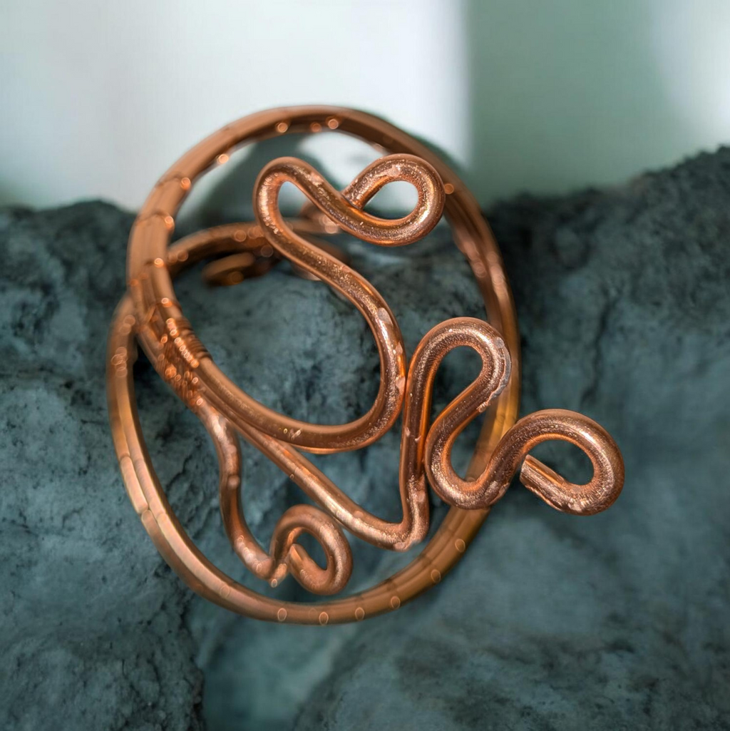 Copper arm cuff