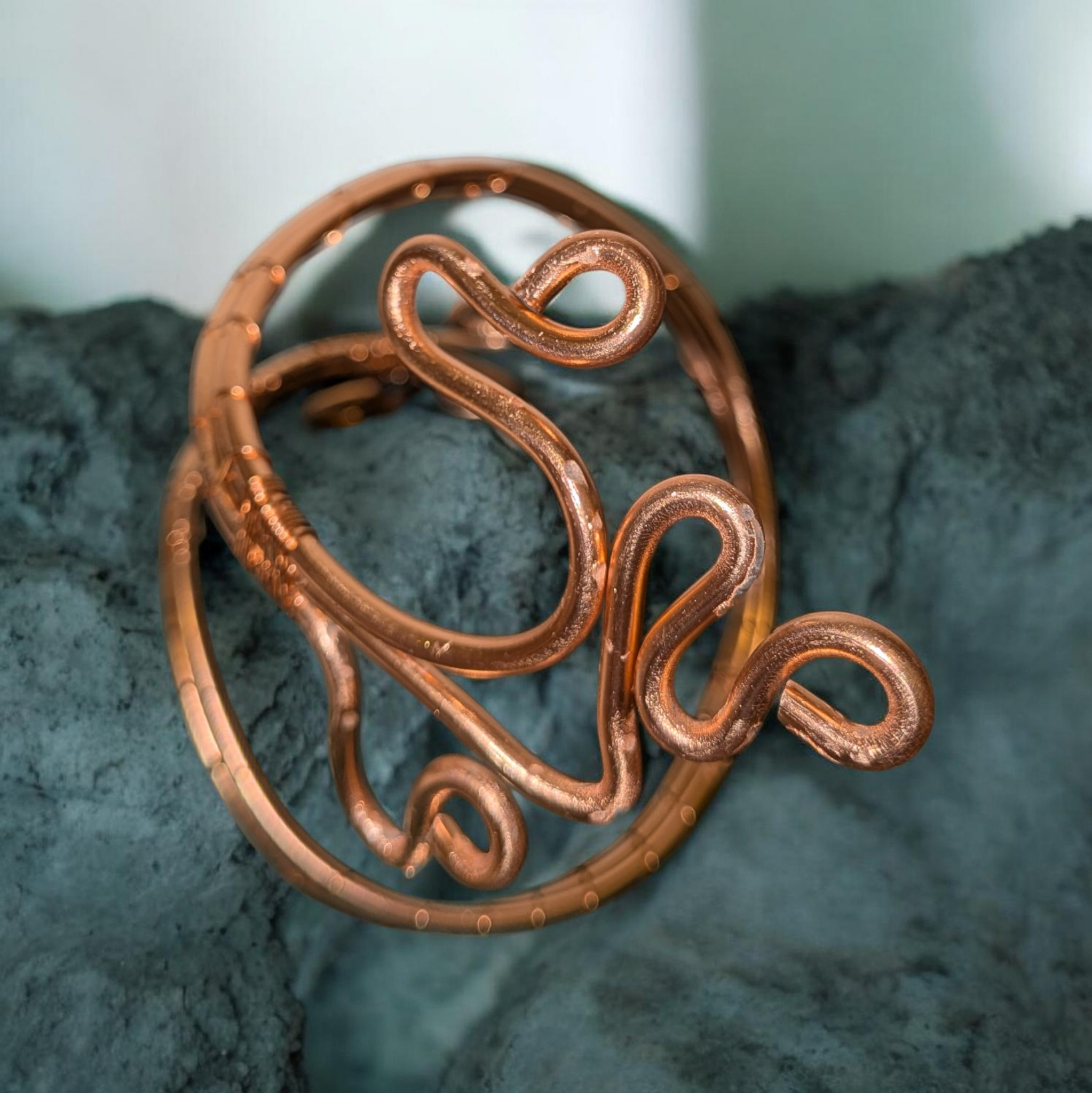 Copper arm cuff